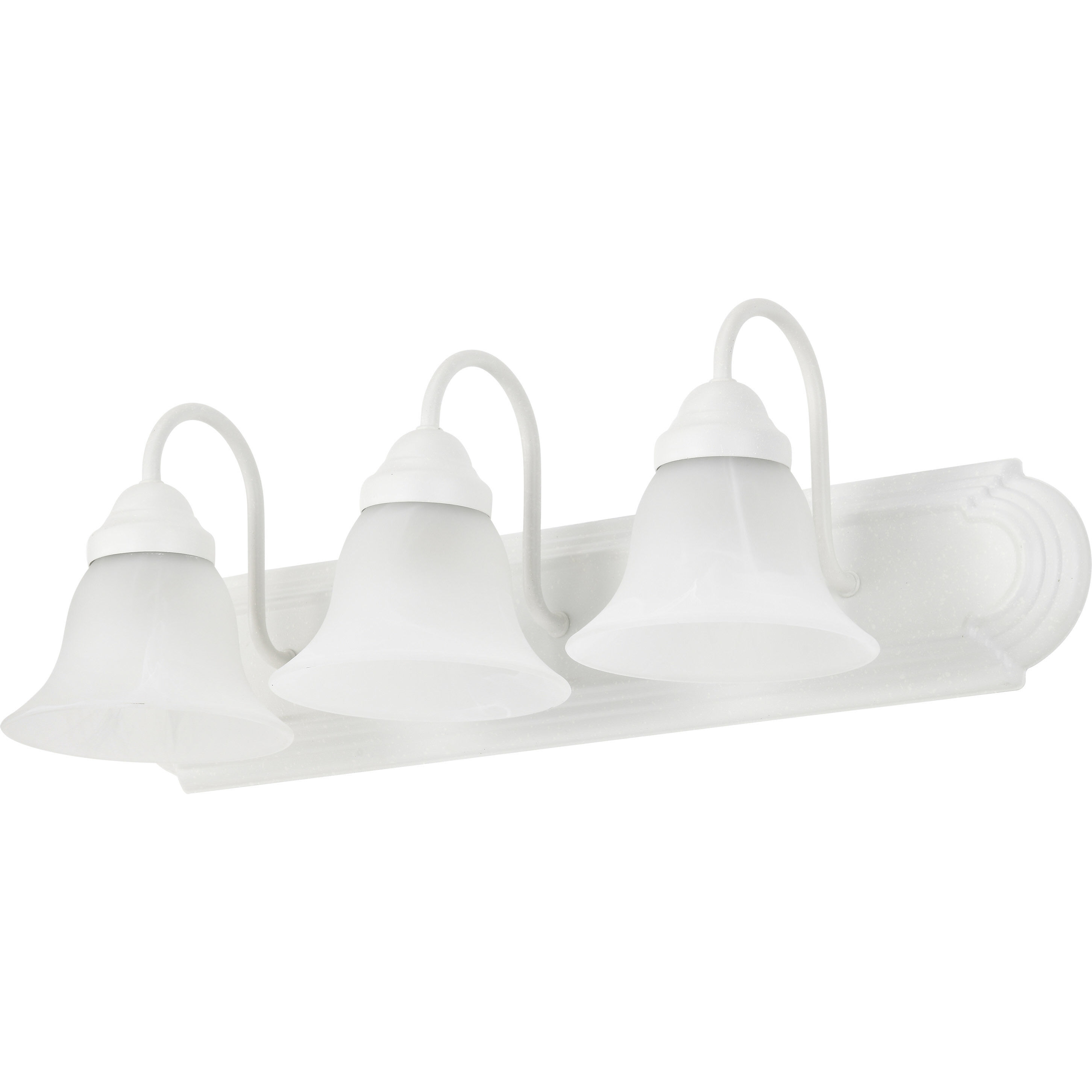 Ballerina 3 Light 24 inch Textured White Vanity Light Wall Light