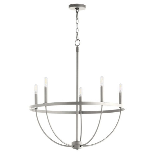 Tribute 5 Light 28 inch Satin Nickel Chandelier Ceiling Light