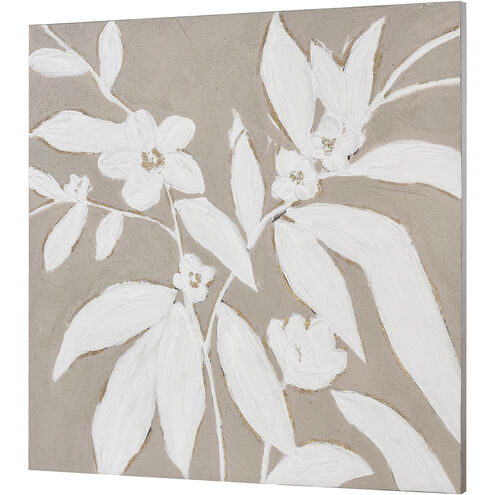 Lathrop Tan with White and Gold Wall Art