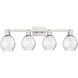 Arcadia Waverly 4 Light 33 inch Brushed Satin Nickel Bath Vanity Light Wall Light