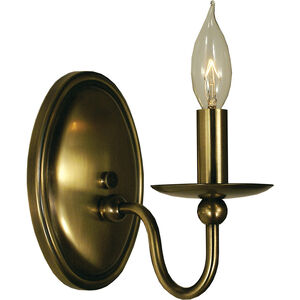 Quatrefoil 1 Light 7 inch Antique Brass Sconce Wall Light