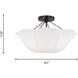 AH by Alexa Hampton Stassi 2 Light 18.5 inch Aged Iron Semi-Flush Mount Ceiling Light
