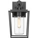 Sheridan 1 Light 13 inch Black Outdoor Wall Light