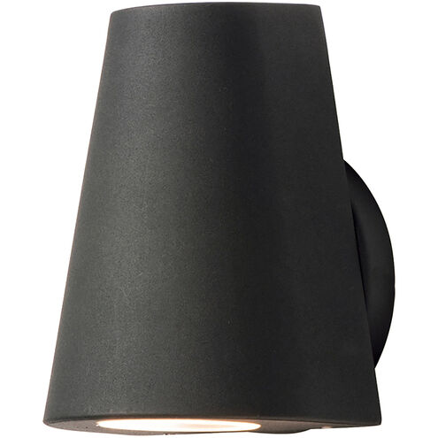 Mini LED 6 inch Black Outdoor Wall Mount