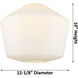 Edison Cindyrella LED 12 inch Brushed Satin Nickel Mini Pendant Ceiling Light