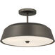 Trellwyn 3 Light 15 inch Plated Dark Bronze Semi-Flush Mount Ceiling Light