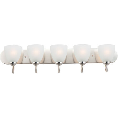 Axis 5 Light 36 inch Satin Nickel Bath Vanity Wall Light