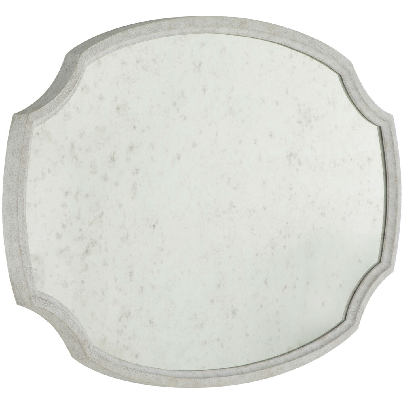 Margot 50 X 32.75 inch Textured White Mirror