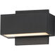 Blok LED 3.25 inch Black Outdoor Wall Mount