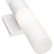 Aero 2 Light 5 inch Textured White with Brushed Nickel Accent ADA ADA Wall Sconce Wall Light