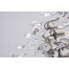 Canada 6 Light 20 inch Pewter Chandelier Ceiling Light, Pewter Frame