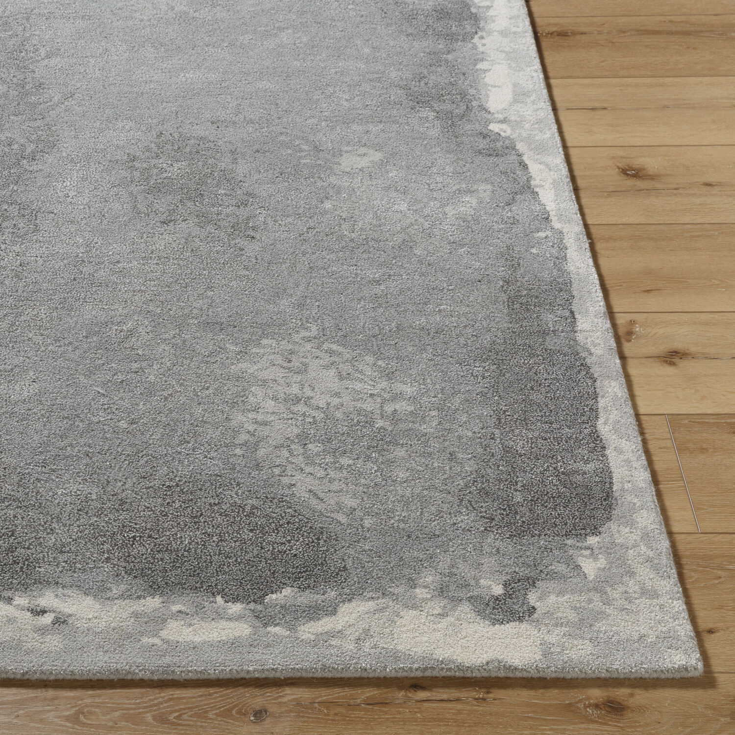Kavita 180 X 144 inch Grey / Sage / Metallic - Silver / Ash / Nickel Handmade Rug in 12 x 15