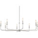 Pallas 8 Light 42.75 inch Polished Nickel Chandelier Ceiling Light