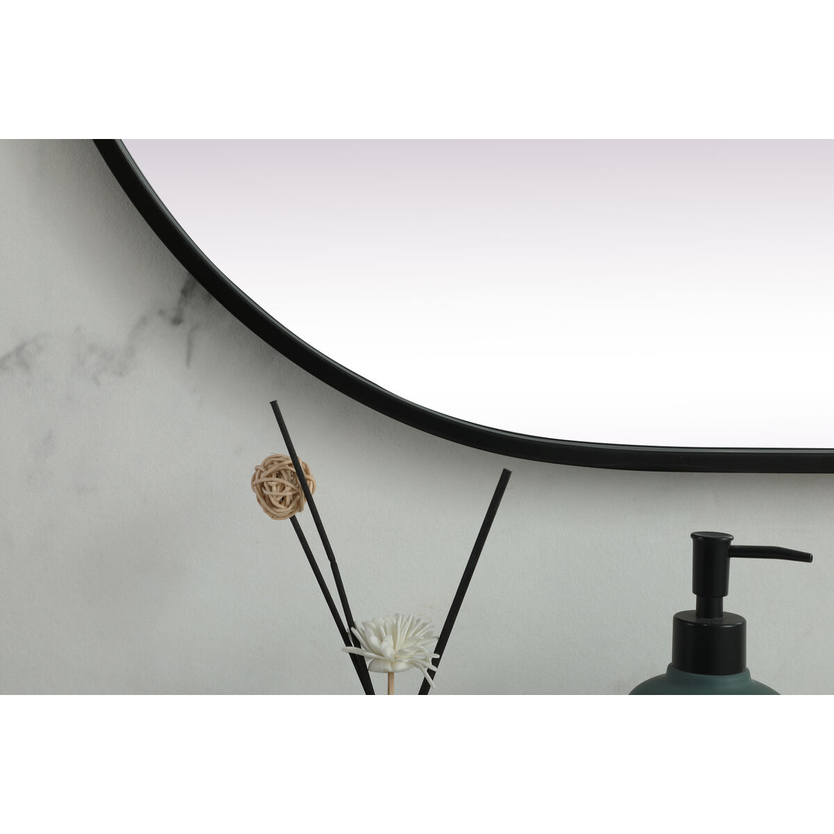 Asha 48 X 24 inch Black Mirror in 24 x 48