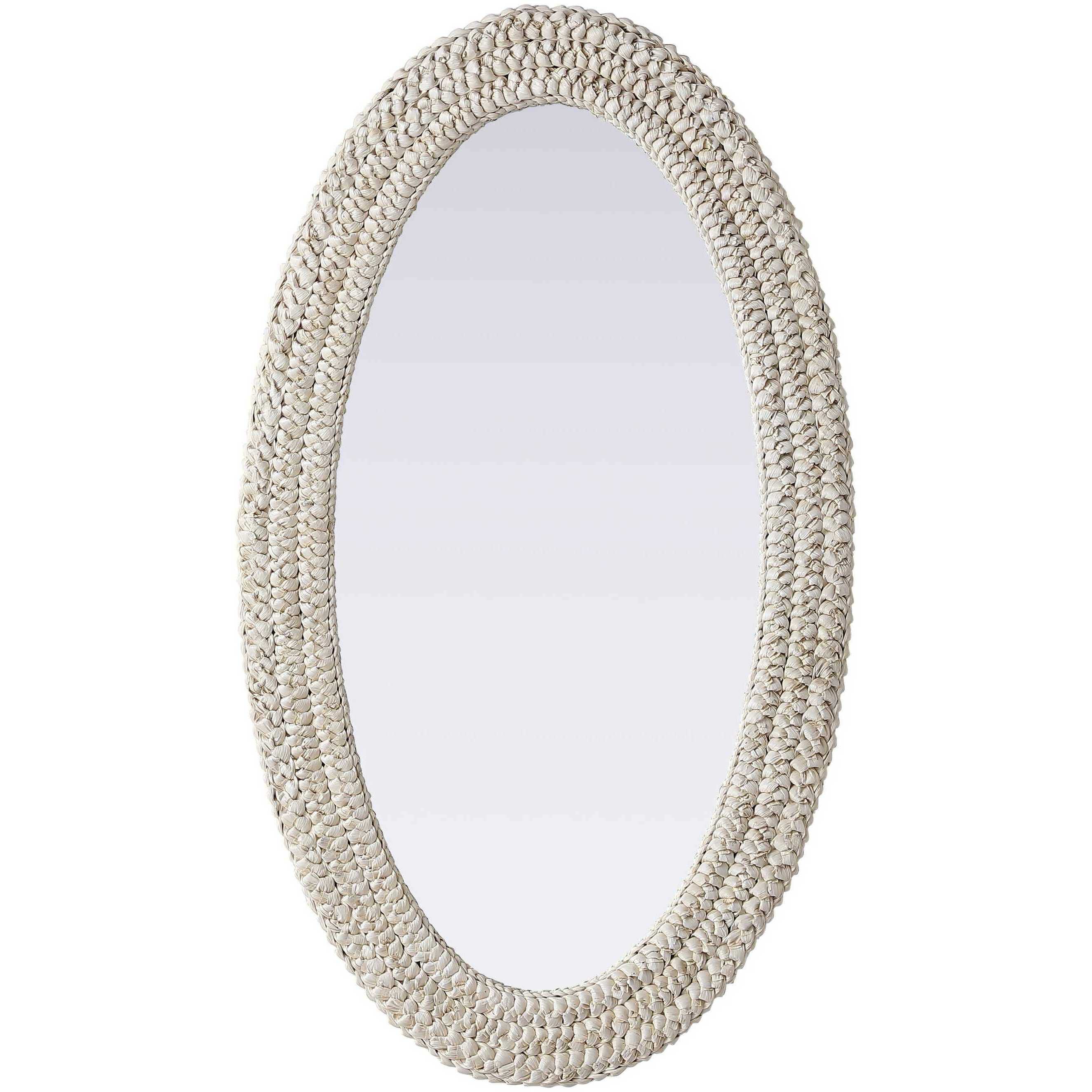 Marlowe 42 X 24 inch Linen White Mirror