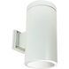 Line Voltage LED White with White and White Wall Mount Cylinder Wall Light