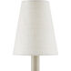 Grasscloth Light Natural Tapered Chandelier Shade