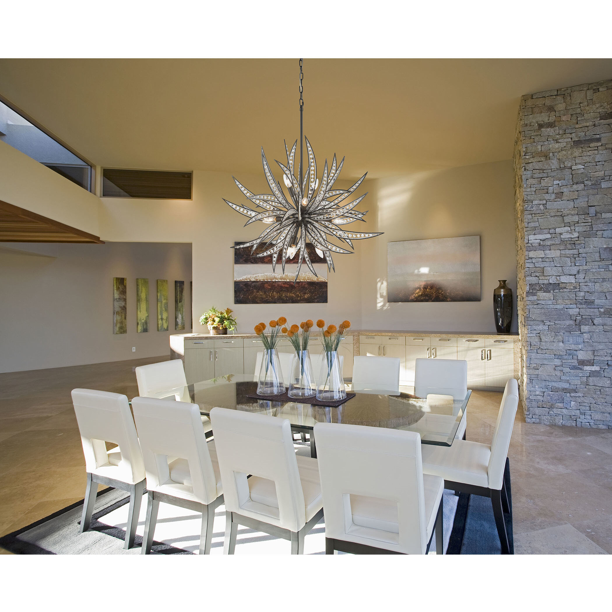 Naples 11 Light 34 inch Dark Graphite Chandelier Ceiling Light