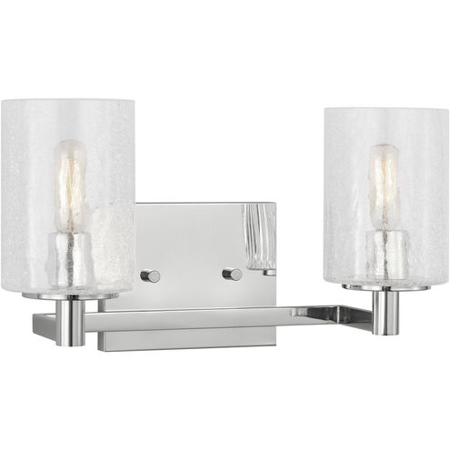 Parker 2 Light 14.25 inch Chrome Wall Bath Fixture Wall Light