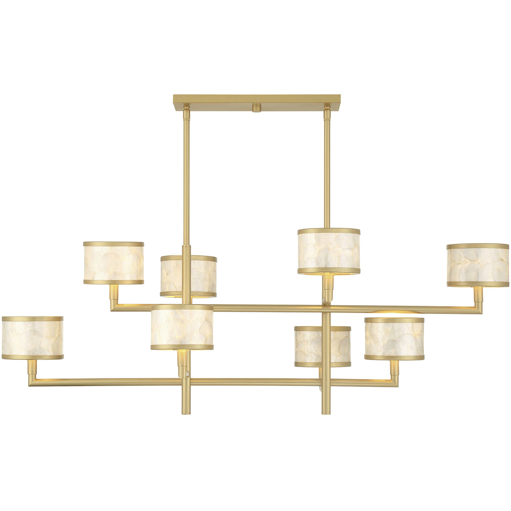 Mariquita 8 Light 20 inch Spun Gold Chandelier Ceiling Light