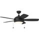 Discus Classic 44 44 inch Matte Black Ceiling Fan