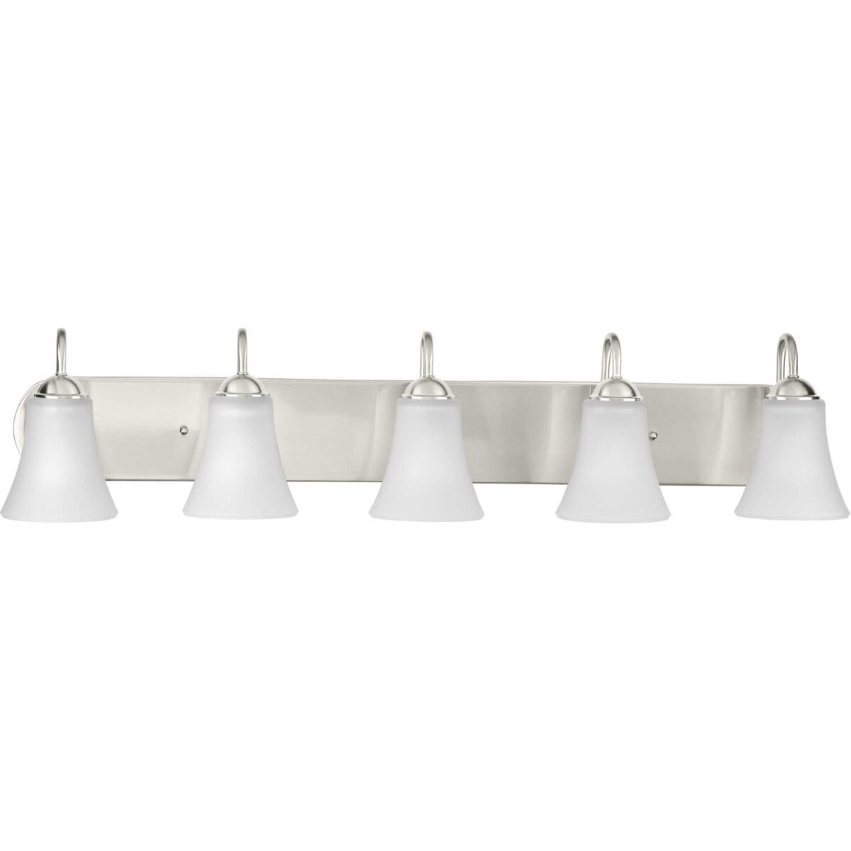 Classic 5 Light 36 inch Brushed Nickel Bath Vanity Wall Light