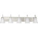 Classic 5 Light 36 inch Brushed Nickel Bath Vanity Wall Light