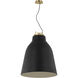 Sean Lavin Forge LED 26 inch Natural Brass Line-Voltage Pendant Ceiling Light in Nightshade Black