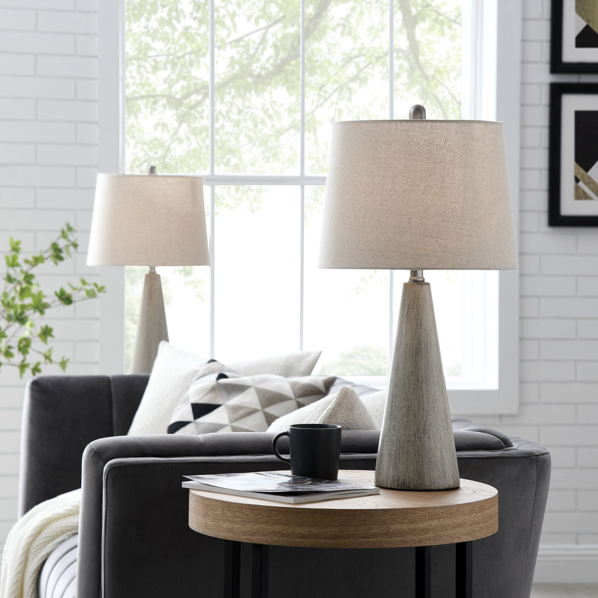 Pillan 24.25 inch 100.00 watt Brown Table Lamp Portable Light