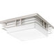 Helm LED LED 11 inch Brushed Nickel Flush Mount Ceiling Light, Progress LED