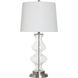 Cameron 32.25 inch 150.00 watt Clear Seeded Table Lamp Portable Light