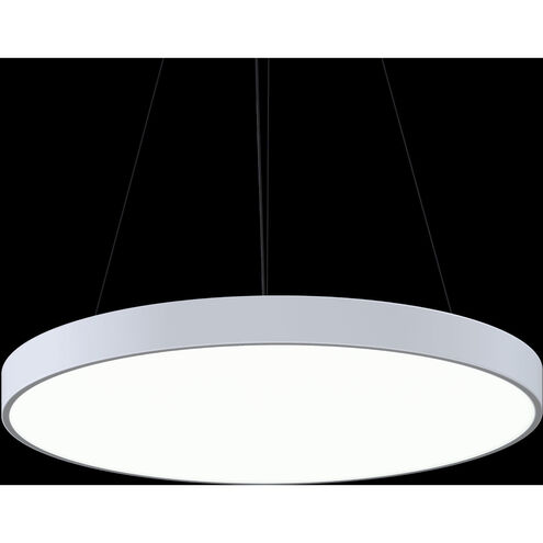Pi LED 30 inch Satin White Pendant Ceiling Light
