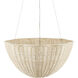 Telos 3 Light 25.75 inch Bleached Natural and Vanilla Pendant Ceiling Light