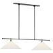 Amber Lewis Soren LED 54 inch Bronze Linear Chandelier Ceiling Light
