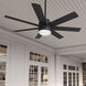 Brazos 52 inch Matte Black Outdoor Ceiling Fan