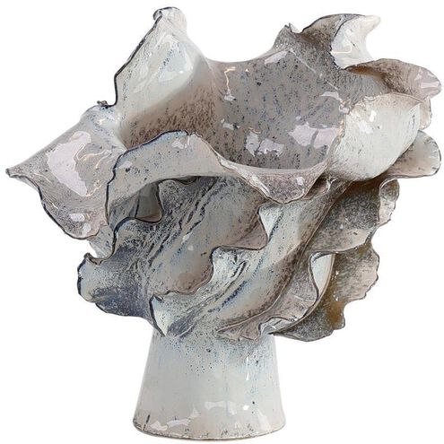 Waved 14 X 12 inch Vase, Small