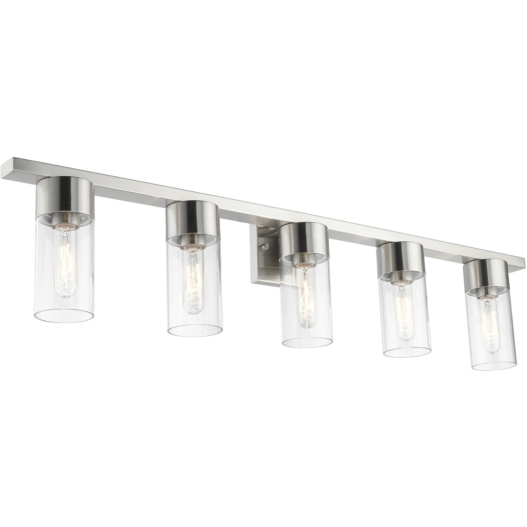 Carson 5 Light 40 inch Brushed Nickel Vanity Sconce Wall Light