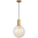 Narra 1 Light 12 inch Legacy Brass Pendant Ceiling Light