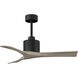Atlas Nan 42 inch Matte Black with Gray Ash Blades Ceiling Fan