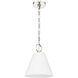 Alaric 1 Light 10 inch Polished Nickel Pendant Ceiling Light