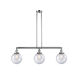 Franklin Restoration Large Beacon LED 41 inch Polished Chrome Island Light Ceiling Light in Seedy Glass, Franklin Restoration