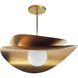 Paven LED 20 inch Aged Brass Pendant Ceiling Light