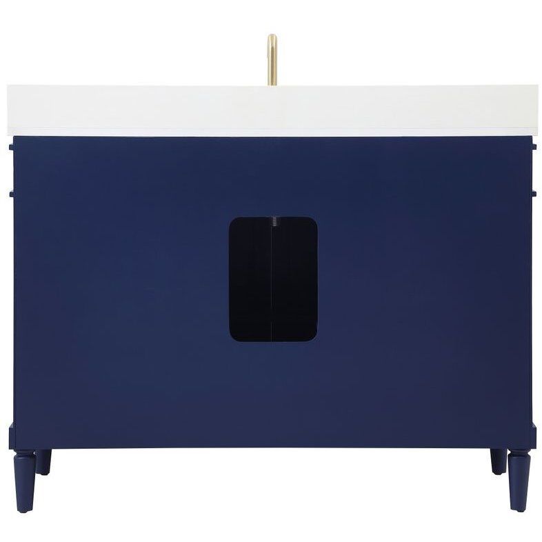Bennett 48 X 21 X 35 inch Blue Vanity Sink Set in Included