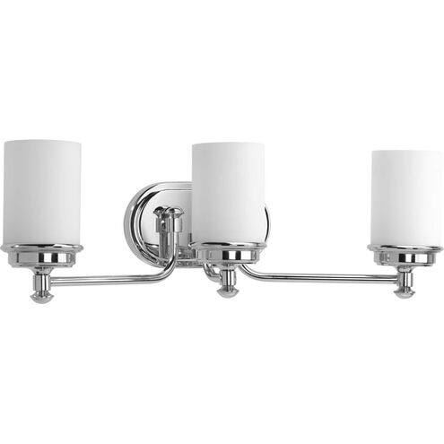 Glide 3 Light 24 inch Polished Chrome Bath Vanity Wall Light, Design Series