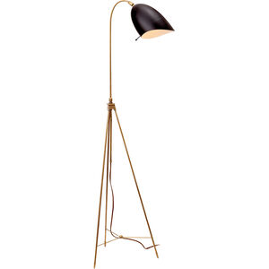 AERIN Sommerard 37 inch 60 watt Brass with Black Floor Lamp Portable Light