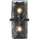 Aenon 2 Light 6.25 inch Matte Black Wall Sconce Wall Light