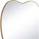 Mela 41.25 X 34.5 inch Natural Brass Mirror