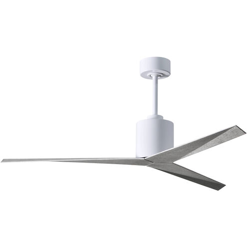 Atlas Eliza 56 inch Gloss White with Barn Wood Tone Blades Ceiling Fan, Paddle Fan