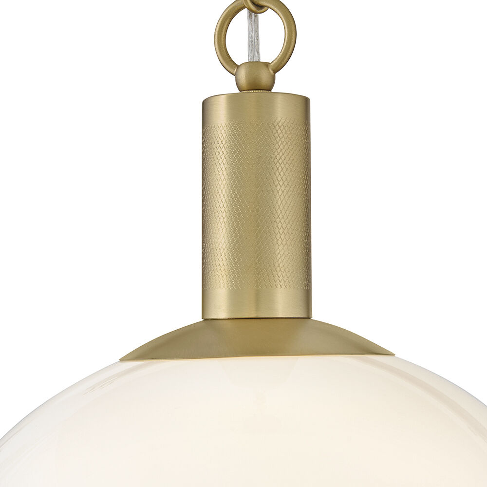 Rivi 1 Light 13 inch Lacquered Brass Pendant Ceiling Light