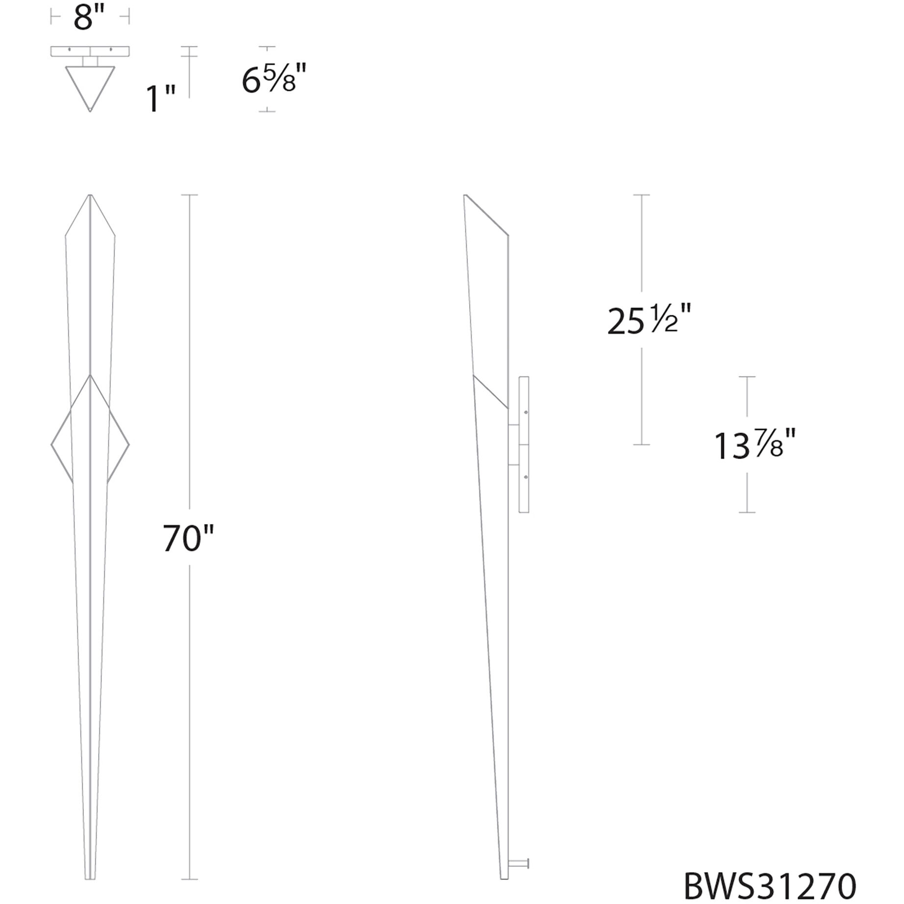 Solitude LED 8 inch Antique Nickel Wall Sconce Wall Light, Beyond